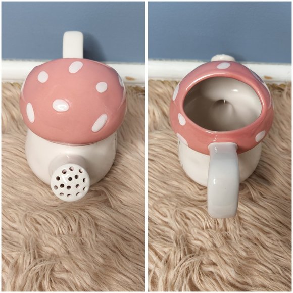 NWOT RAE DUNN "FAIRY GARDEN" MUSHROOM WATERING CAN - Picture 3 of 3